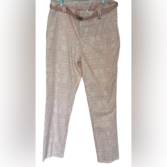 Calvin Klein Women’s Tapered Smart Pants with Belt Sz8 Work Casual Minimalist - Picture 10 of 10